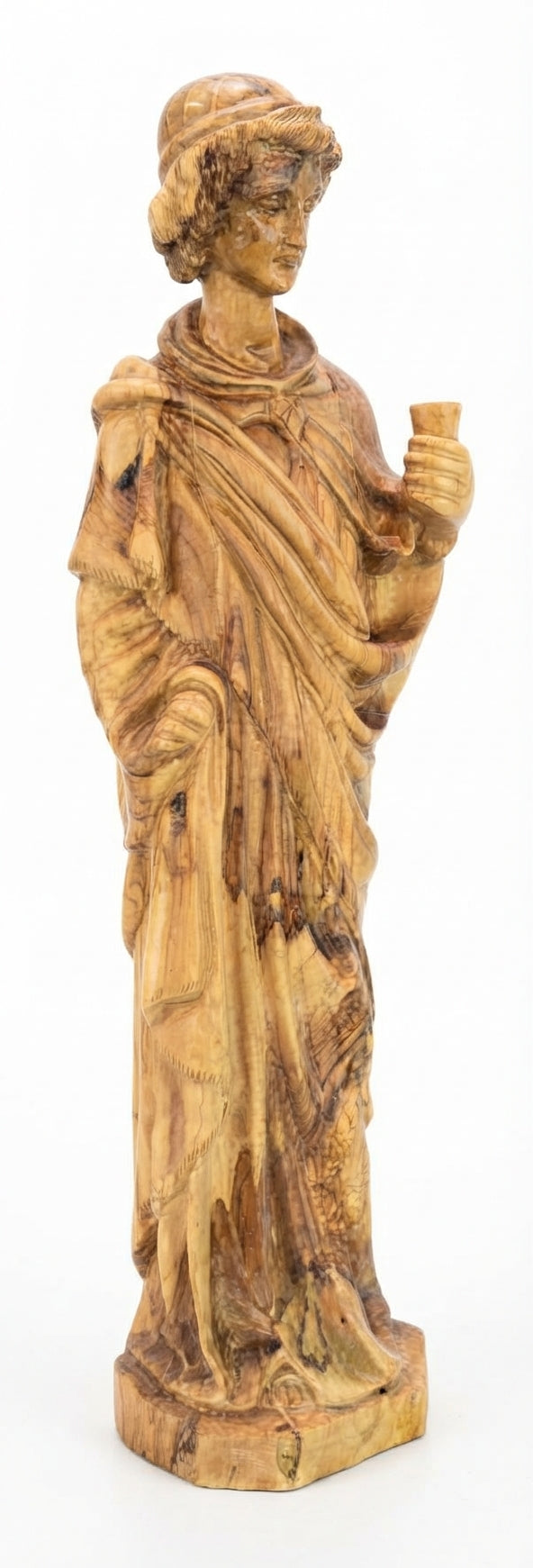 Saint John the Apostle Handcrafted Olive Wood Statue