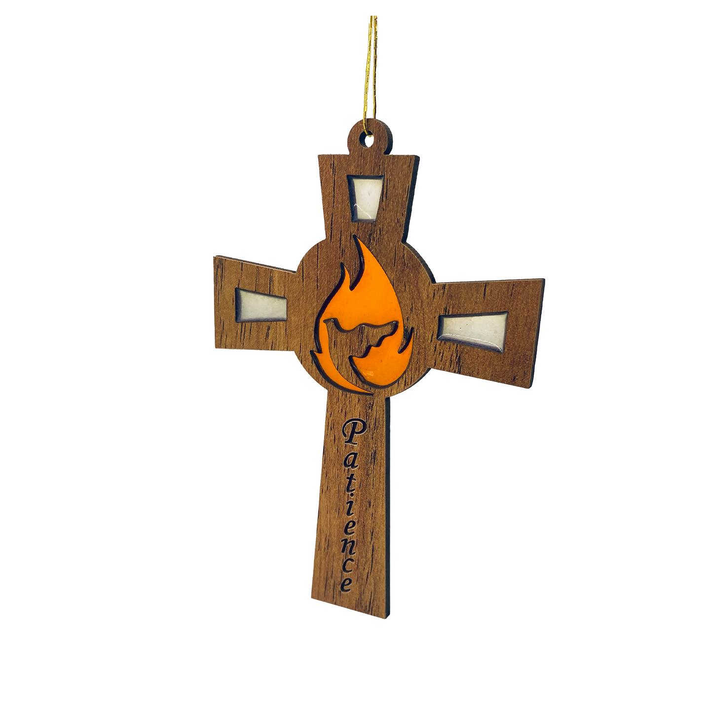 Cross with Holy Spirt Centered as a Dove - PATIENTS