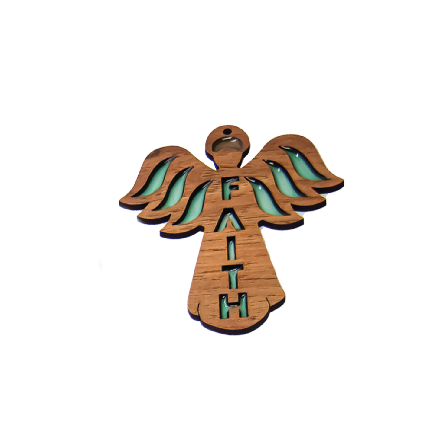 Triple Wing Angle Ornament - FAITH