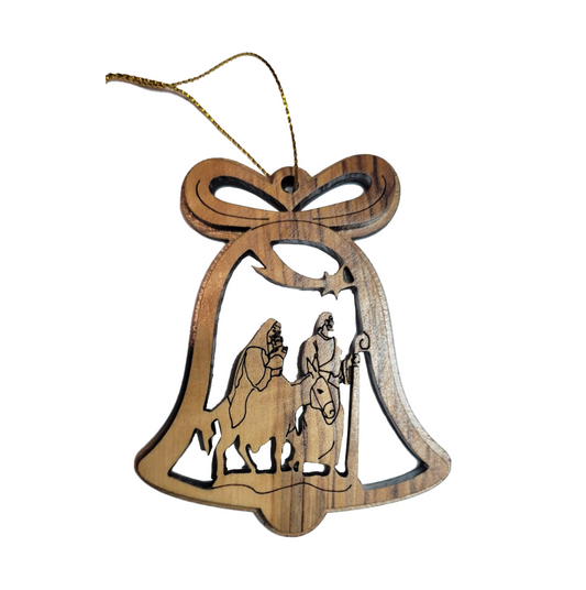 Olivewood - Flight to Egypt Ornament