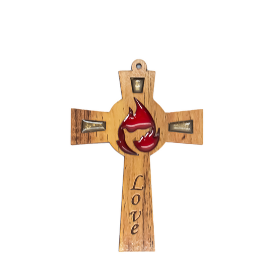 Love Cross Ornament