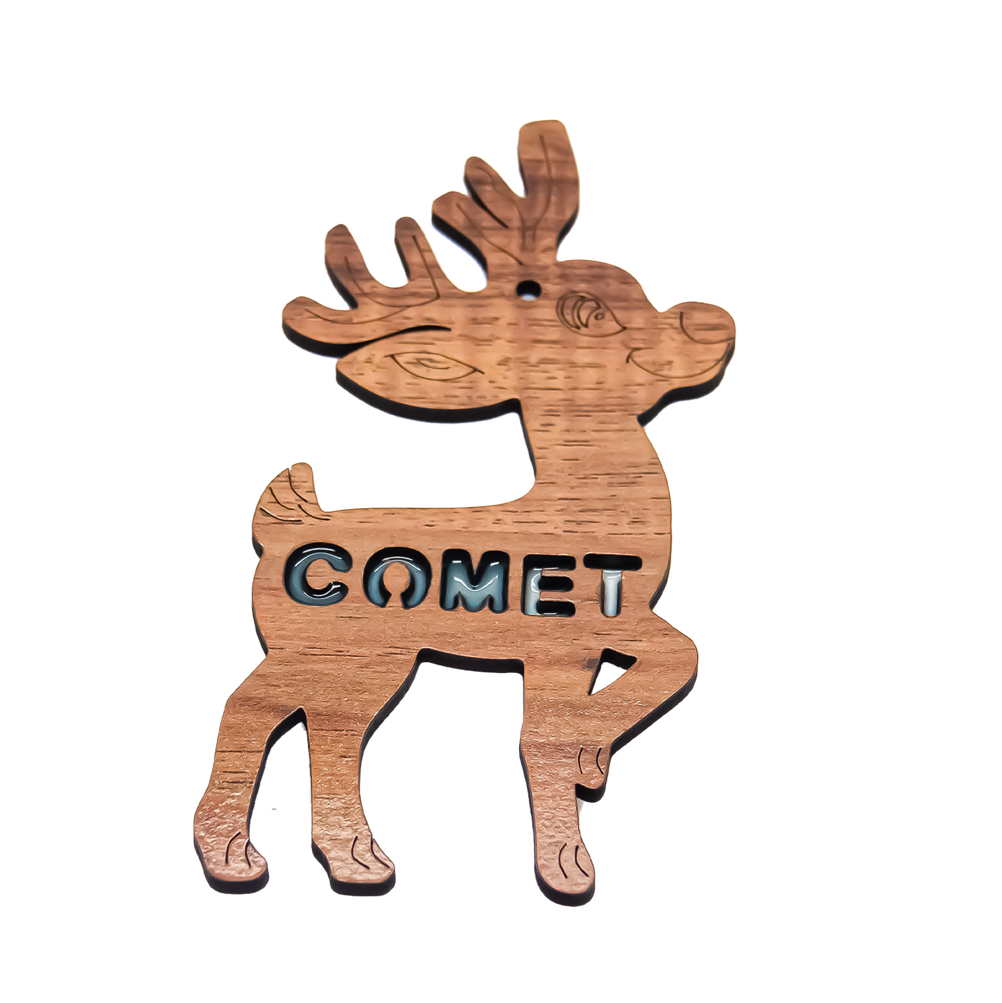 Santa's Reindeers Ornament Set