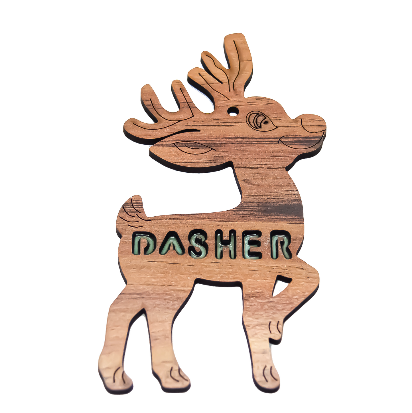 Santa's Reindeers Ornament Set