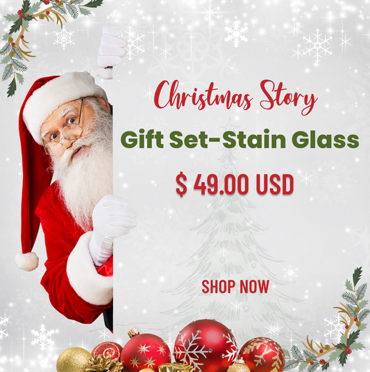 The Christmas Story Gift Set - Stain Glass